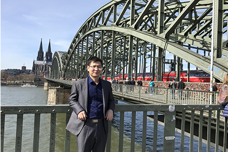 冯观保在德国学习时照片